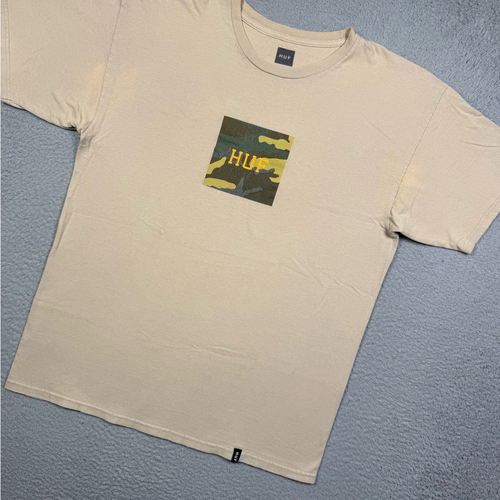HUF camo box logo T-shirt
